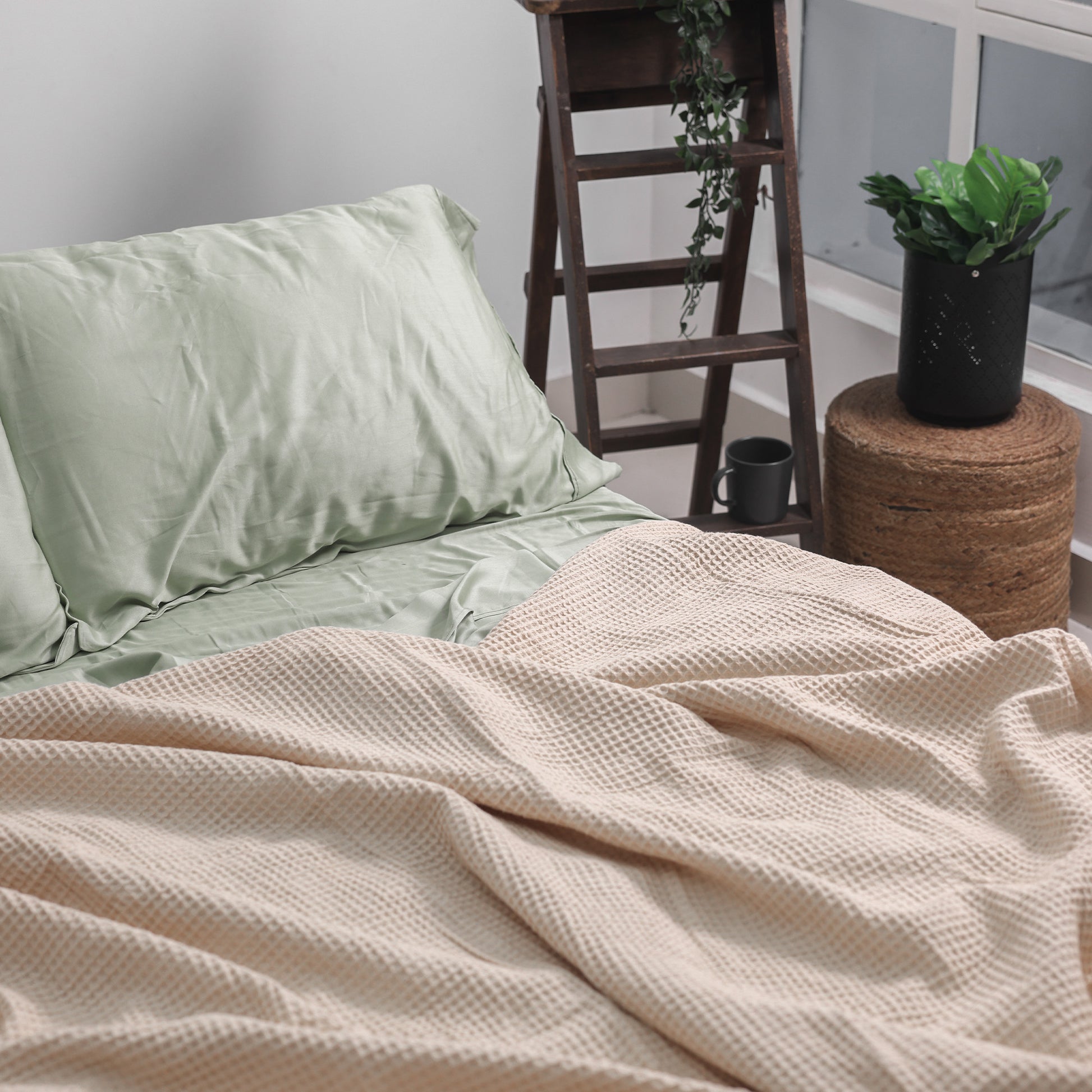 Organic Waffle Blanket