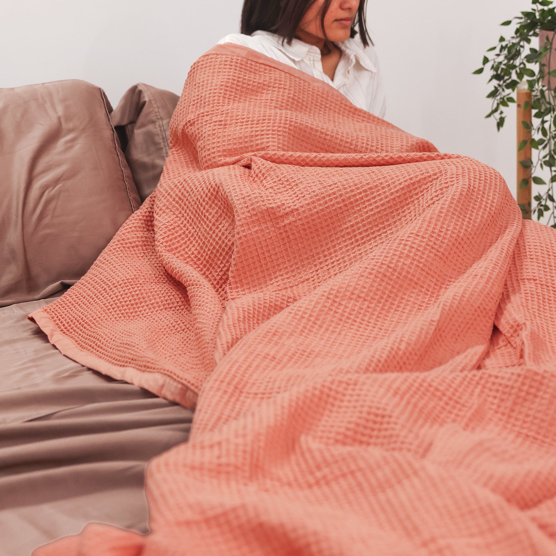 Organic Waffle Blanket