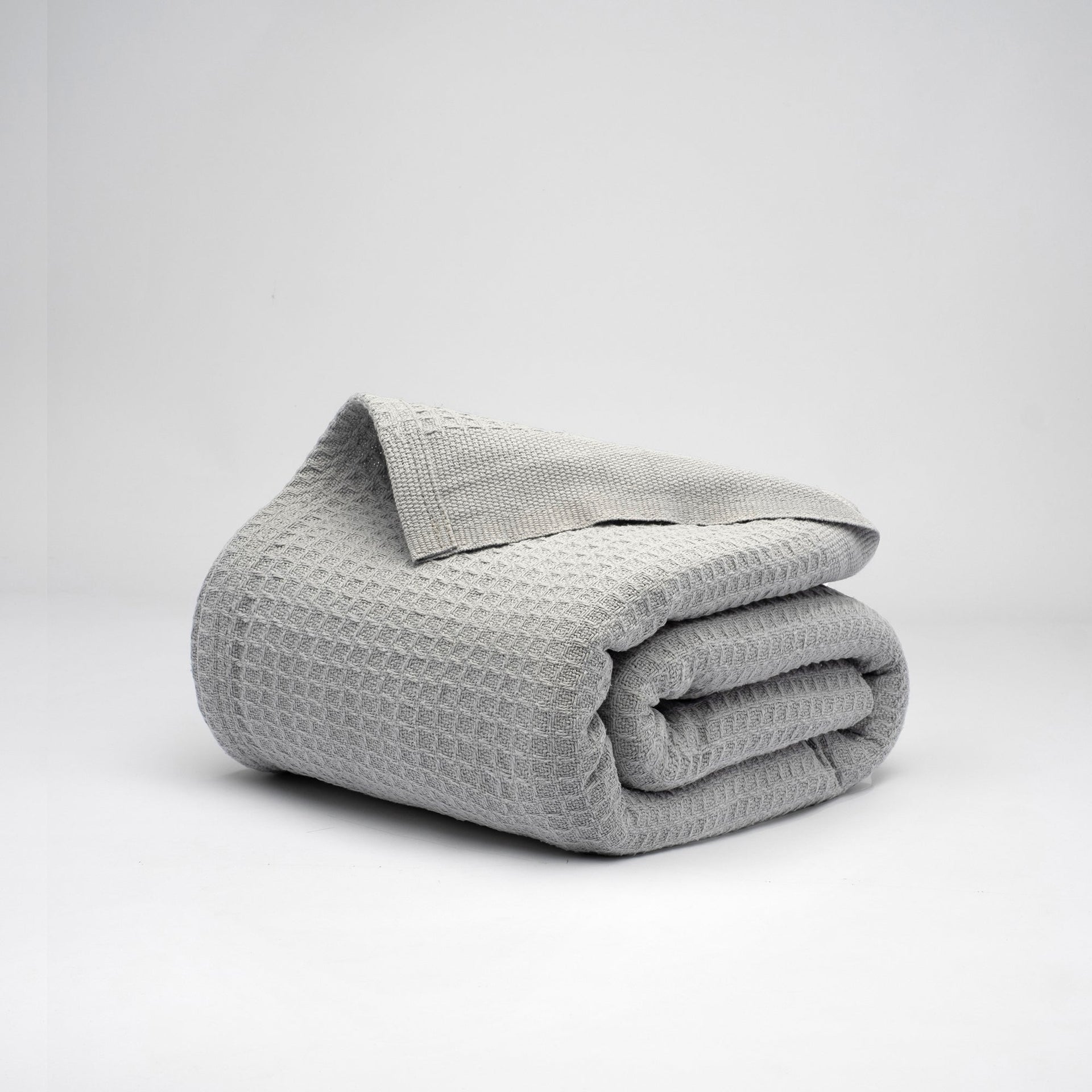 100% Cotton Blankets Throw Size For Bed - Waffle Weave Blankets For