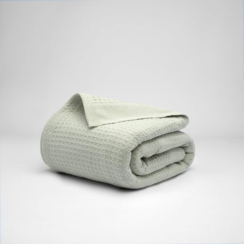 100% cotton waffle blanket